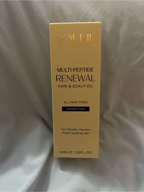 Soleil Multi-Peptide Renewal Hair & Scalp Oil — Gold
